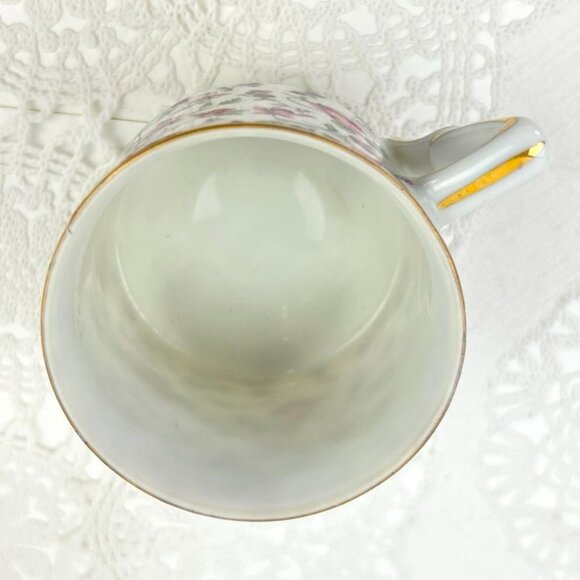 Vintage Yada China Floral Tea Cup & Saucer Pink Roses Gold Trim Cottage Core - Picture 8 of 14